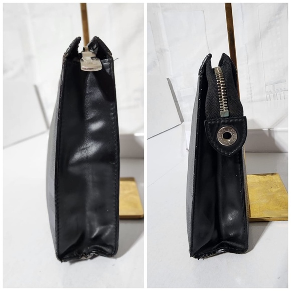 Authentic Louis Vuitton Damier Graphite Pixel Pochette Voyage MM Black Grey - Picture 5 of 10